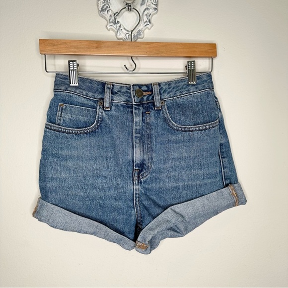 ASOS high waist denim shorts - Picture 2 of 9